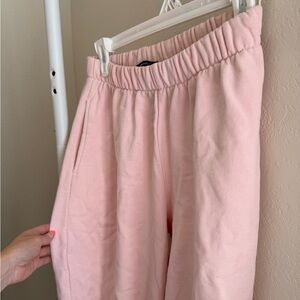 Brandy Melville Pink Elastic Waist Sweatpants